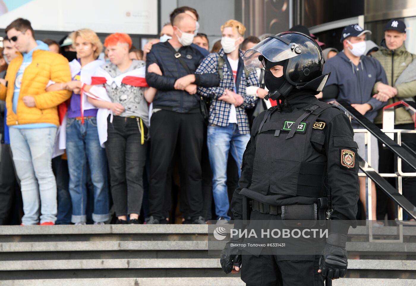 Несанкционированная акция оппозиции в Минске