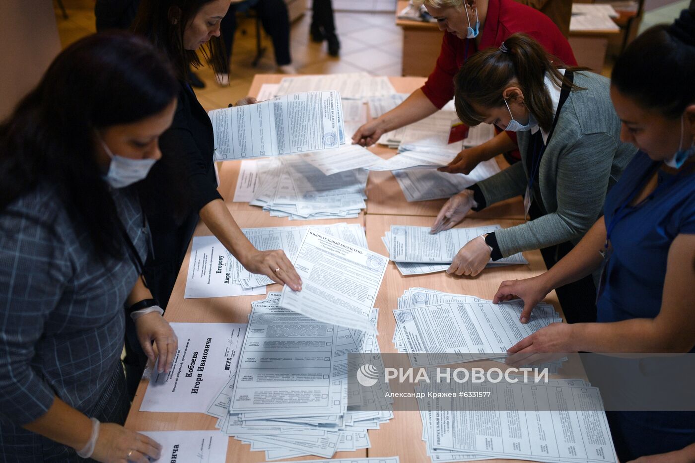 Подсчет голосов на выборах в единый день голосования 