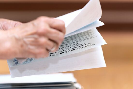 Подсчет голосов на выборах в единый день голосования 