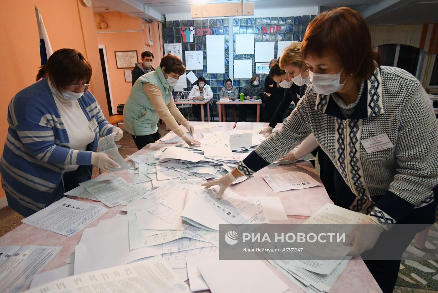 Подсчет голосов на выборах в единый день голосования 