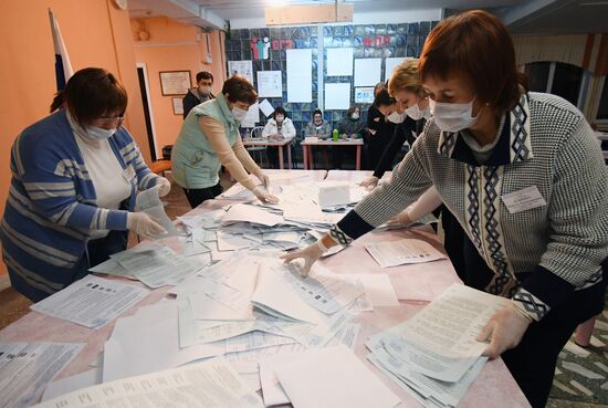 Подсчет голосов на выборах в единый день голосования 
