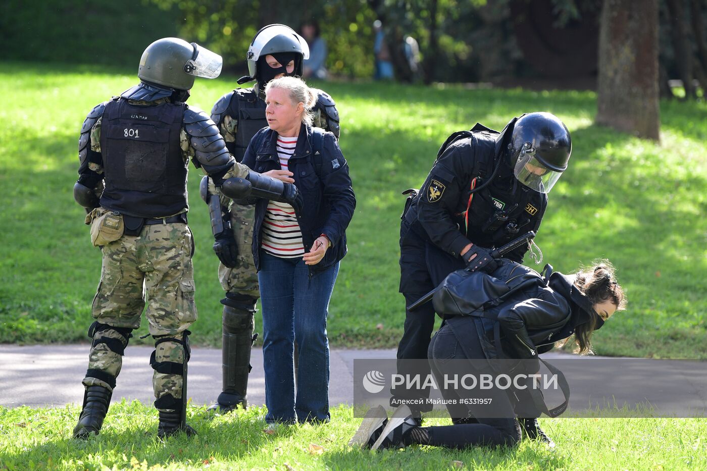 Несанкционированная акция оппозиции в Минске