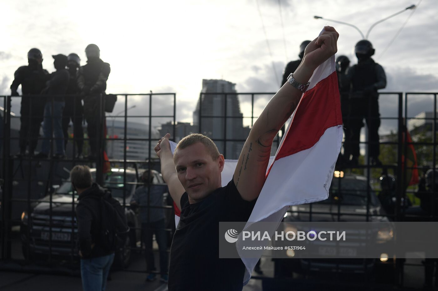 Несанкционированная акция оппозиции в Минске