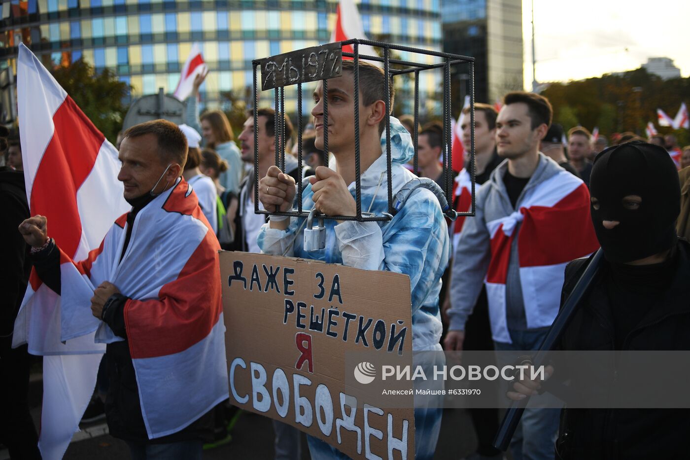 Несанкционированная акция оппозиции в Минске