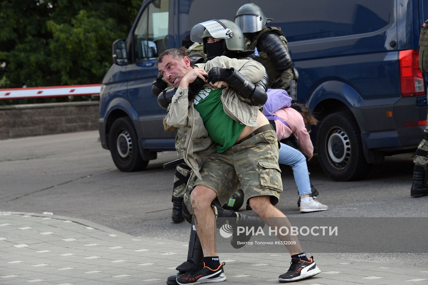 Несанкционированная акция оппозиции в Минске