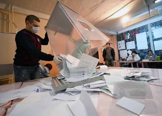 Подсчет голосов на выборах в единый день голосования 