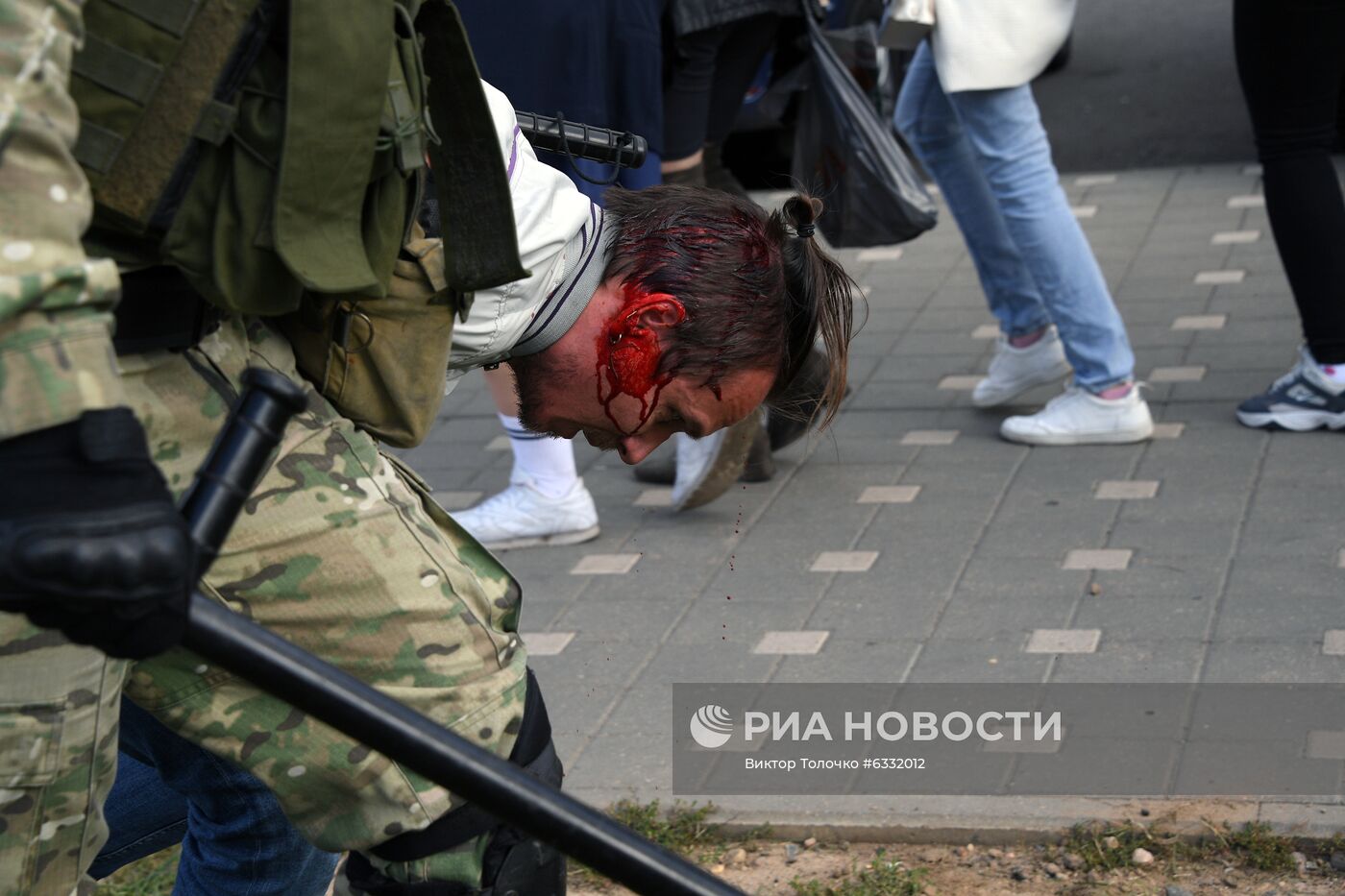 Несанкционированная акция оппозиции в Минске