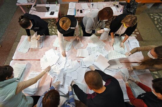 Подсчет голосов на выборах в единый день голосования 