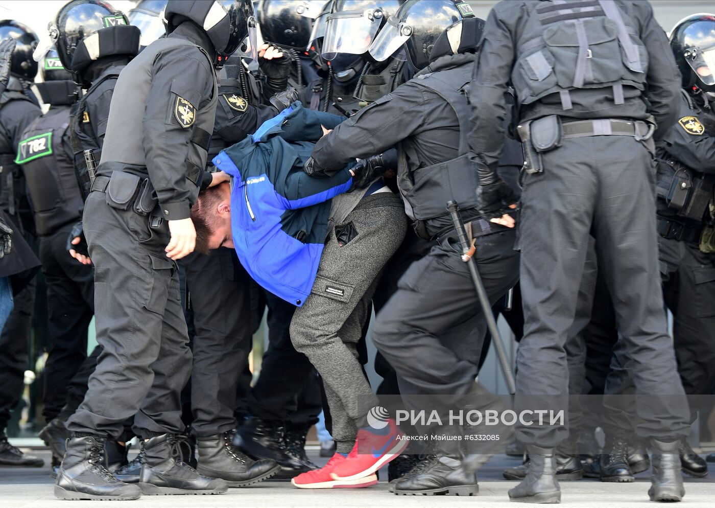 Несанкционированная акция оппозиции в Минске