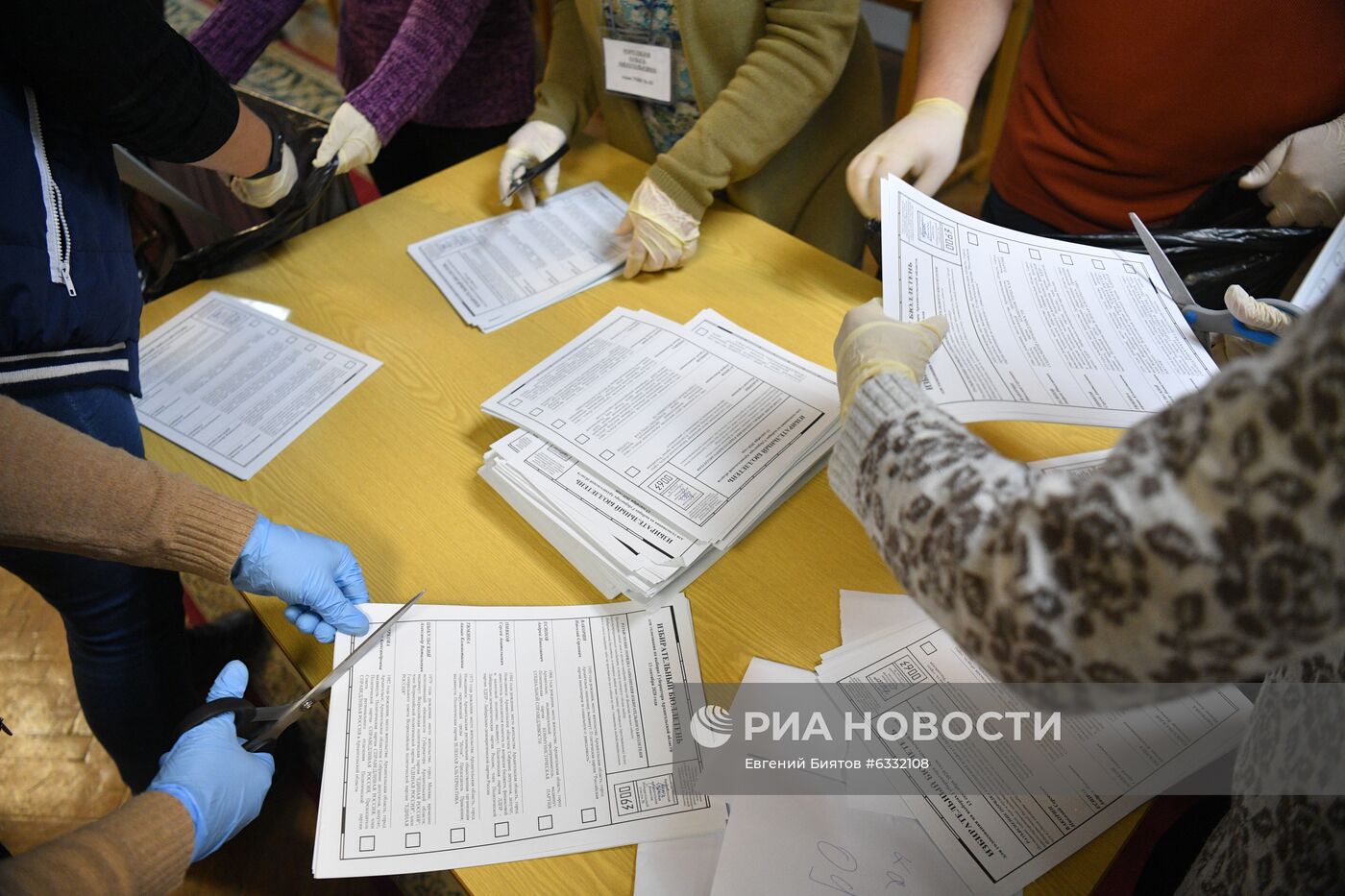 Подcчет голосов на выборах в единый день голосования