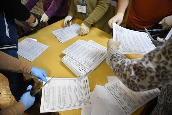 Подcчет голосов на выборах в единый день голосования