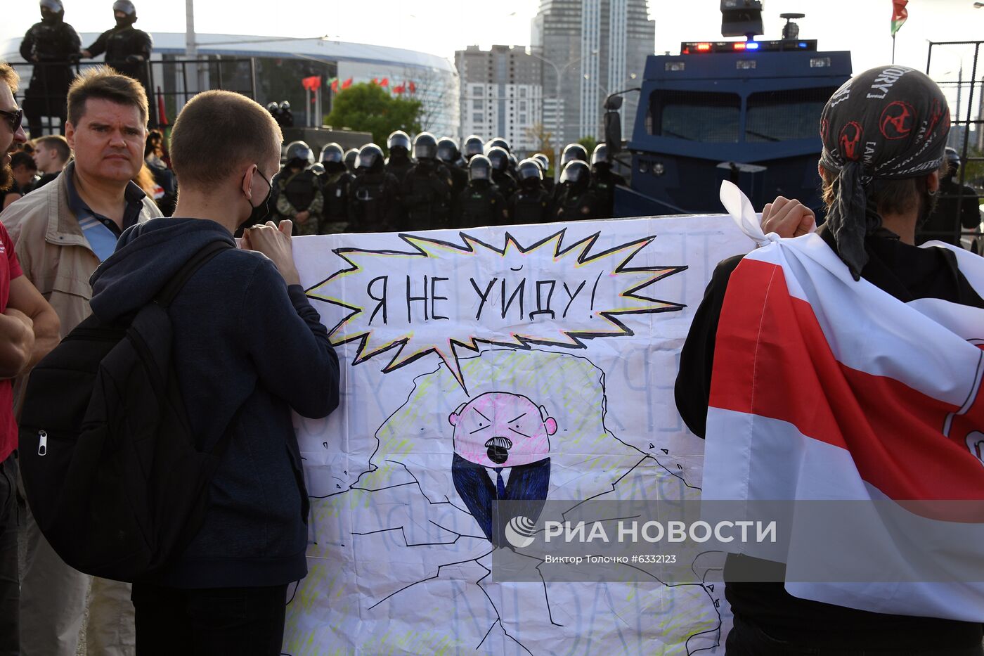 Несанкционированная акция оппозиции в Минске