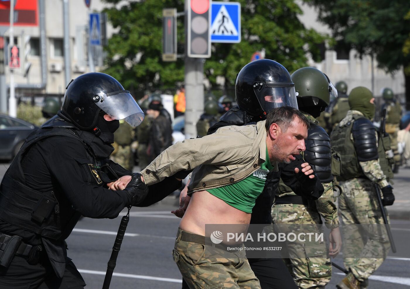 Несанкционированная акция оппозиции в Минске