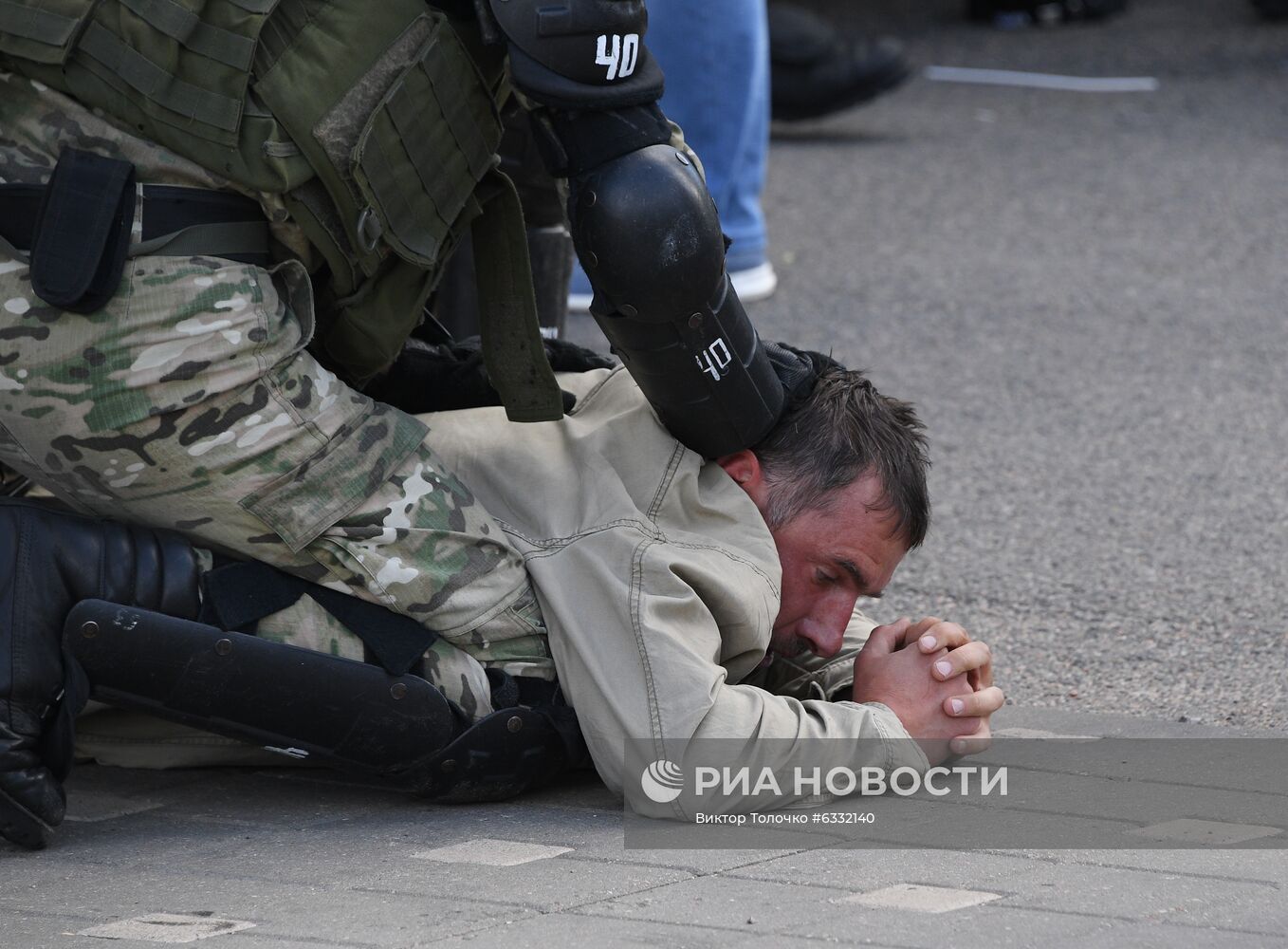 Несанкционированная акция оппозиции в Минске