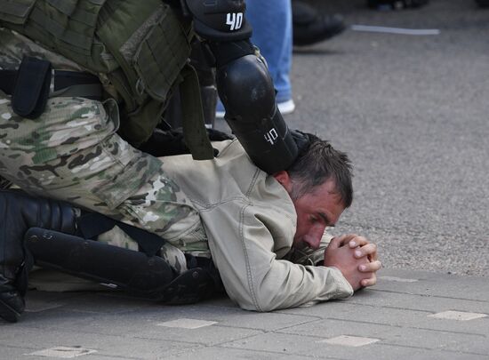 Несанкционированная акция оппозиции в Минске