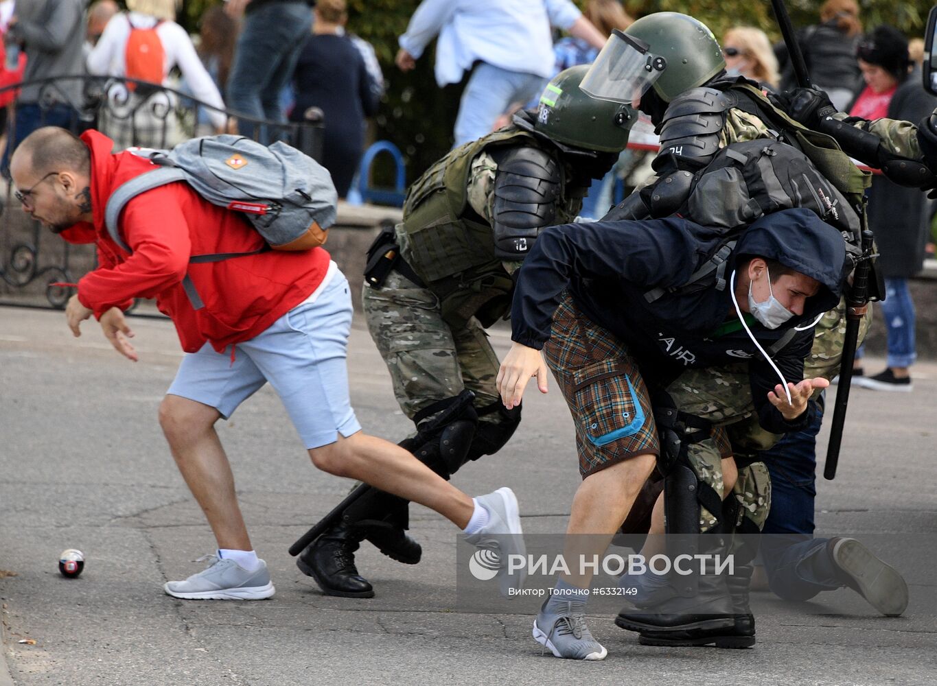 Несанкционированная акция оппозиции в Минске