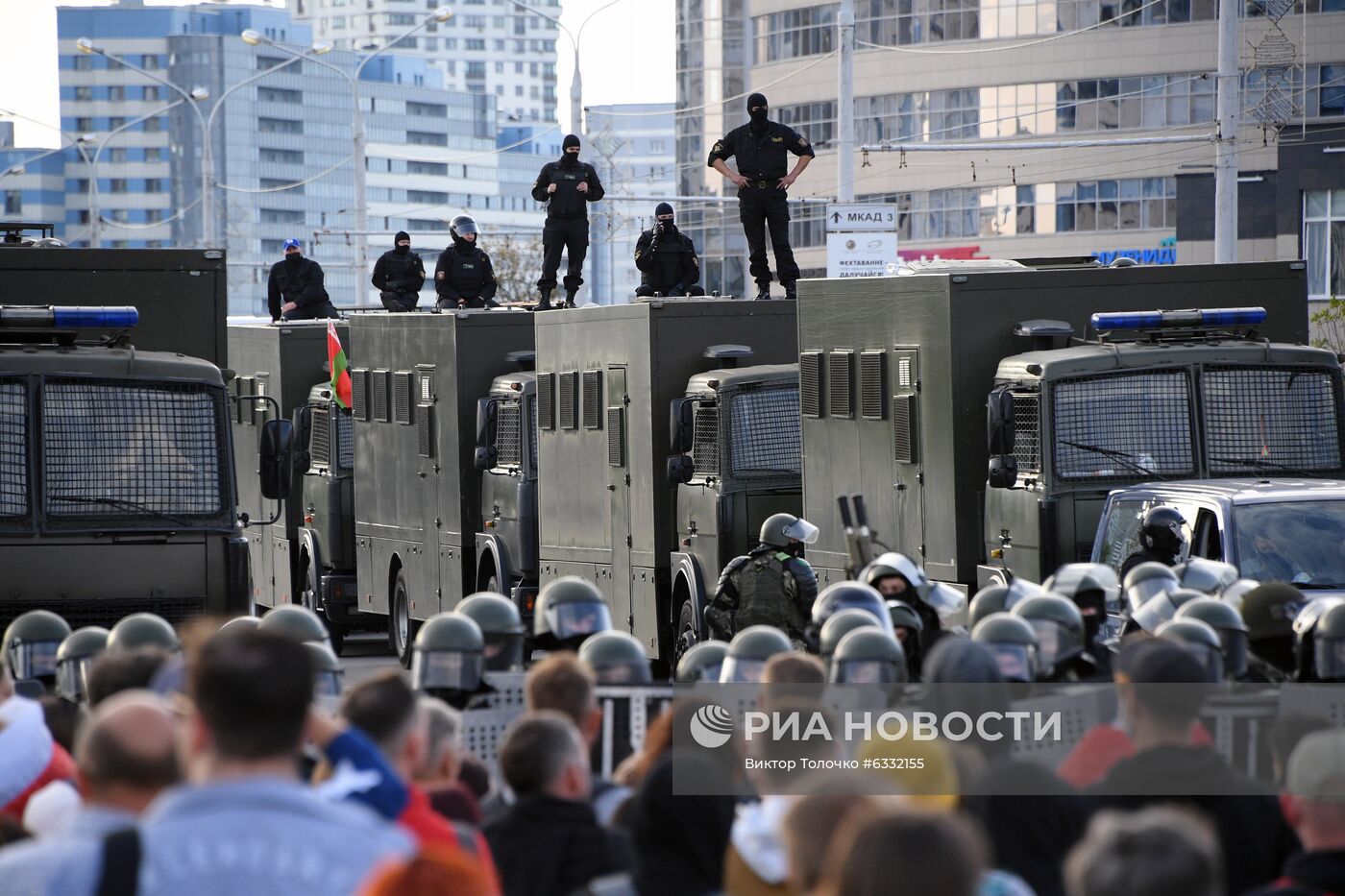 Несанкционированная акция оппозиции в Минске