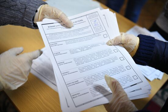 Подсчет голосов на выборах в единый день голосования 