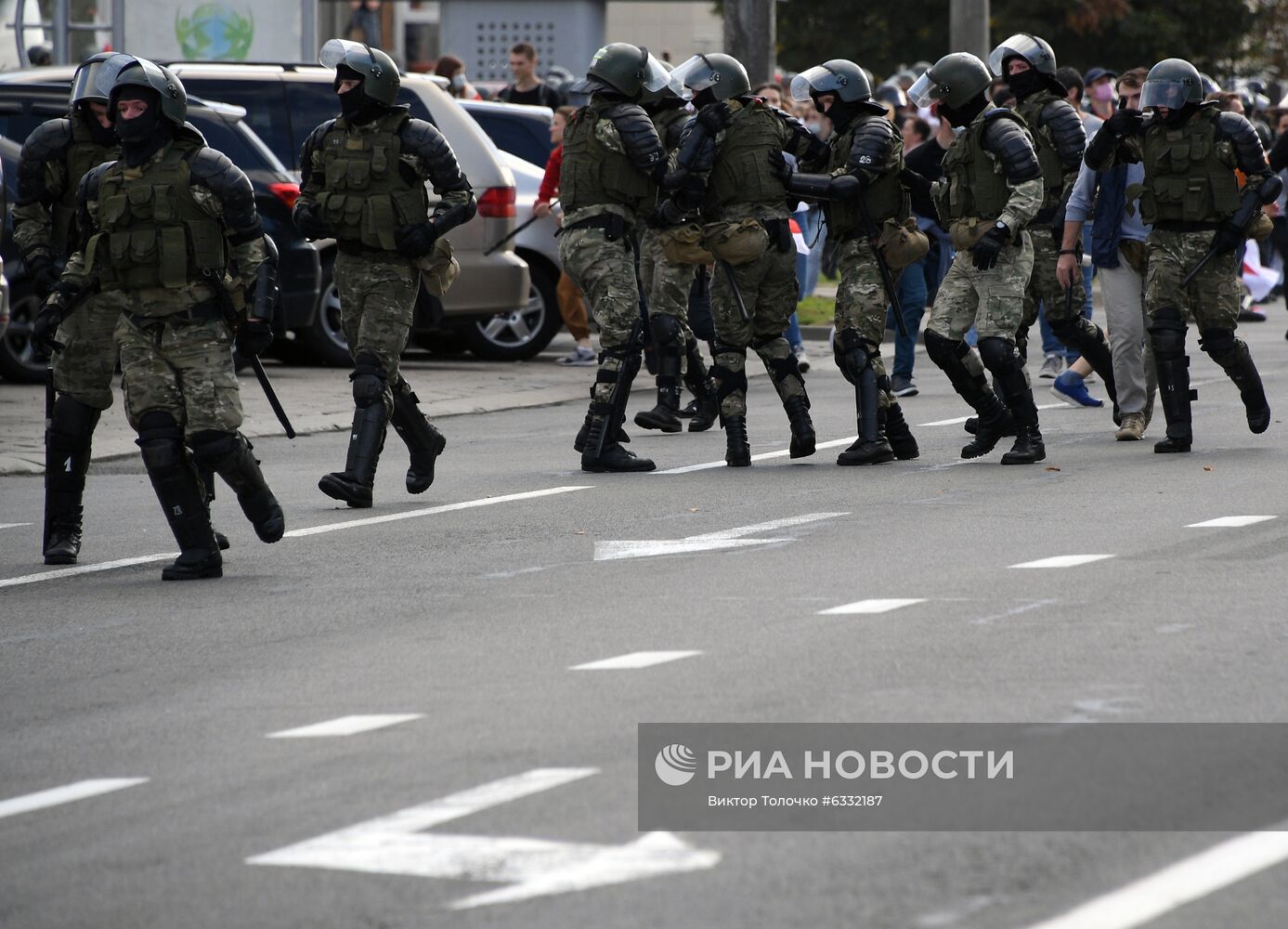 Несанкционированная акция оппозиции в Минске