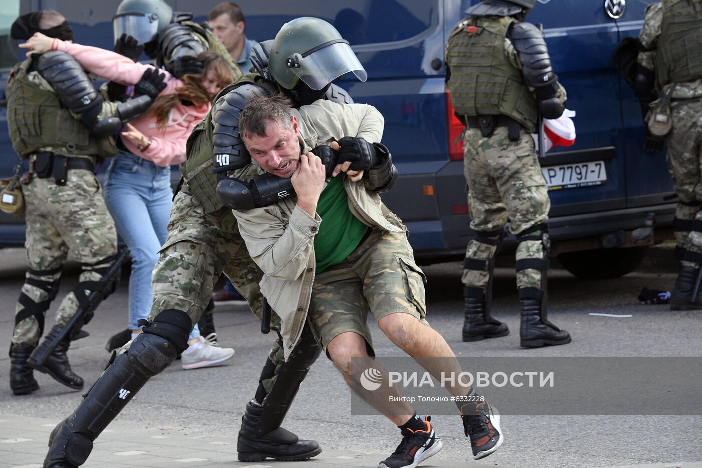 Несанкционированная акция оппозиции в Минске