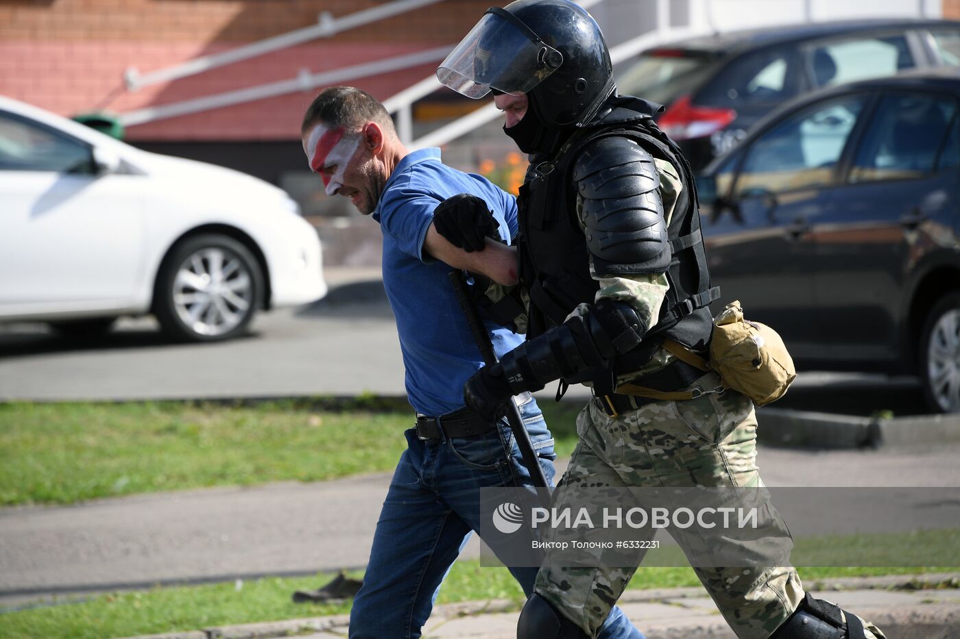 Несанкционированная акция оппозиции в Минске