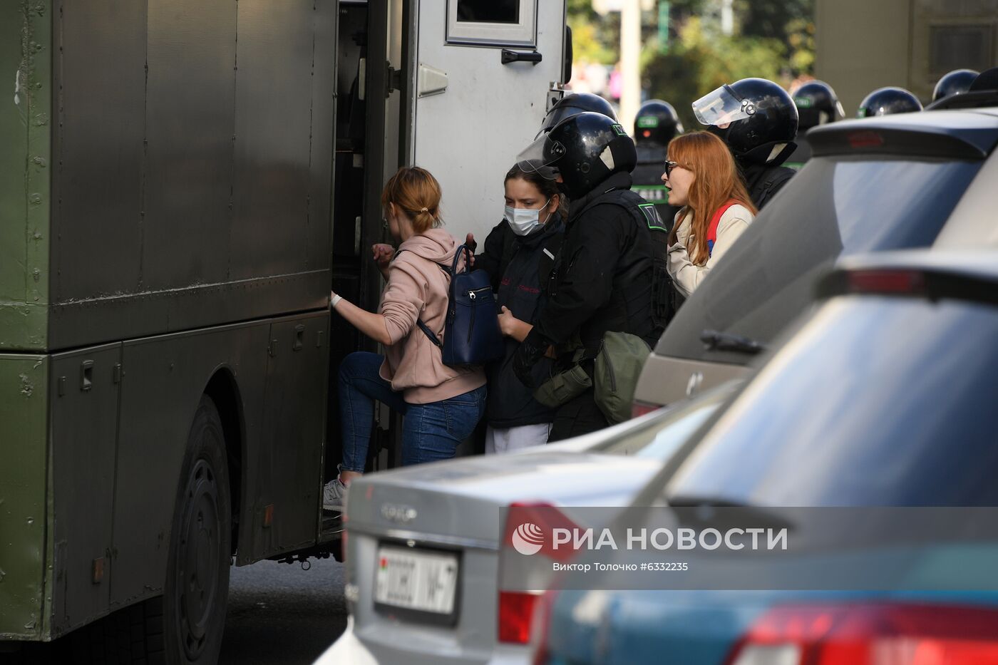 Несанкционированная акция оппозиции в Минске