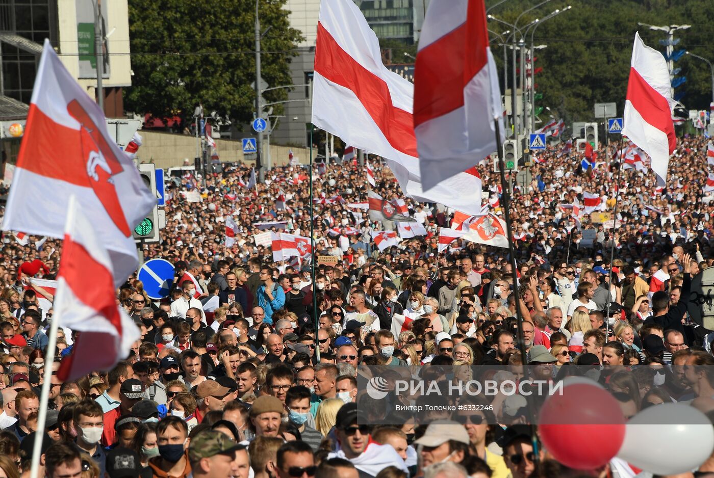 Несанкционированная акция оппозиции в Минске