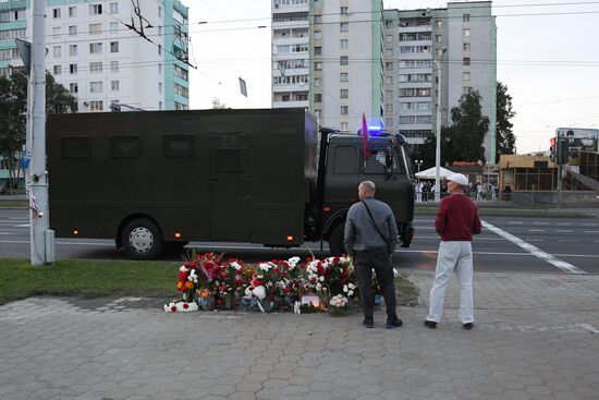 Несанкционированная акция оппозиции в Минске