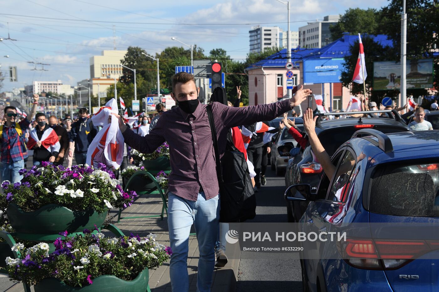 Несанкционированная акция оппозиции в Минске