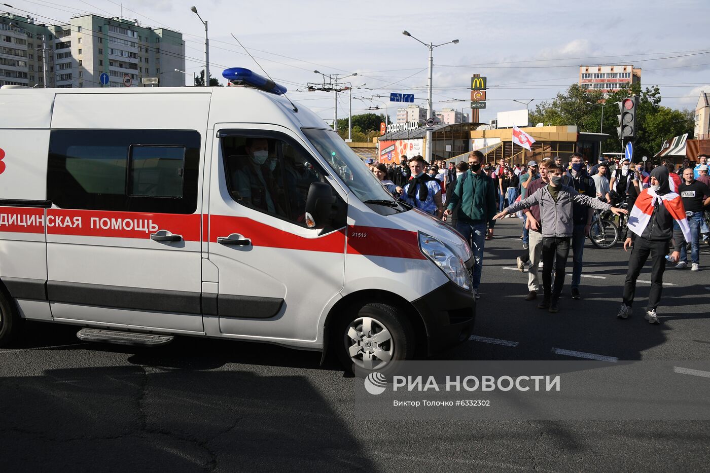 Несанкционированная акция оппозиции в Минске