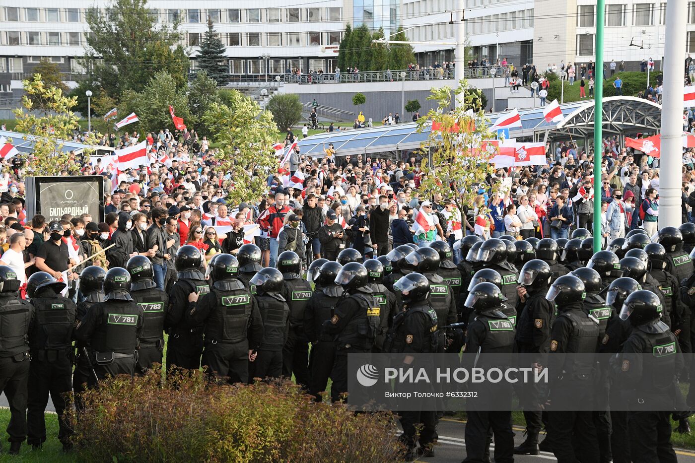 Несанкционированная акция оппозиции в Минске