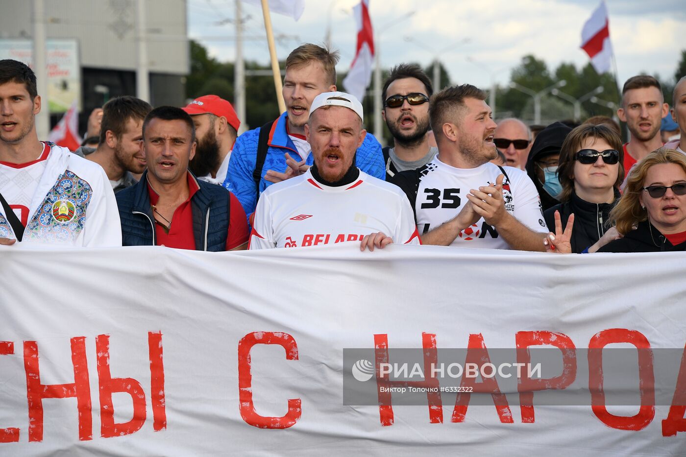 Несанкционированная акция оппозиции в Минске