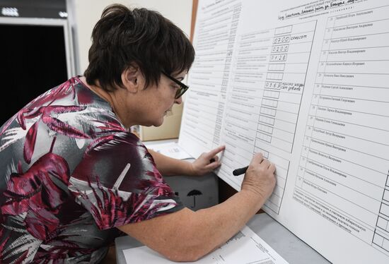 Подсчет голосов на выборах в единый день голосования 