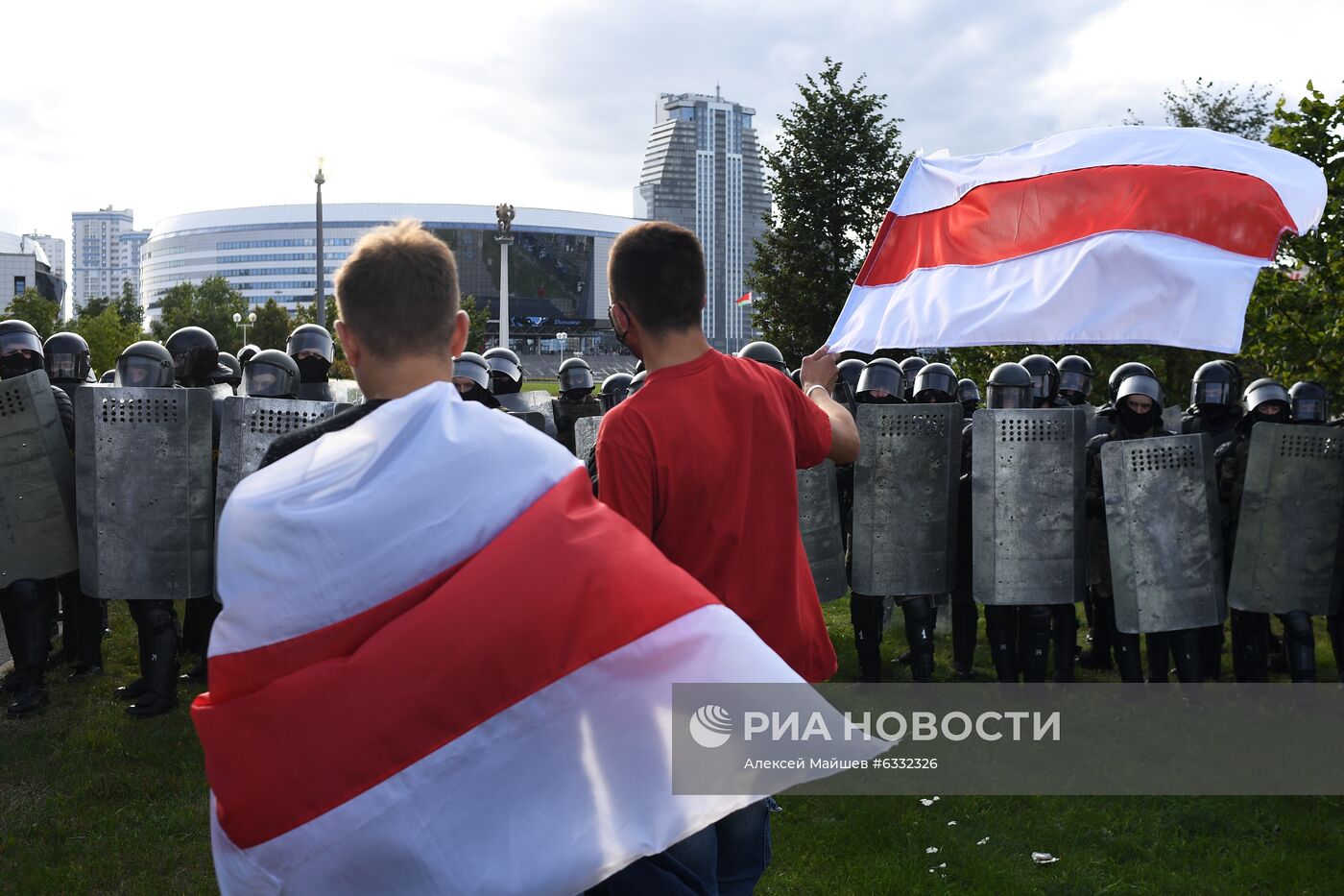 Несанкционированная акция оппозиции в Минске