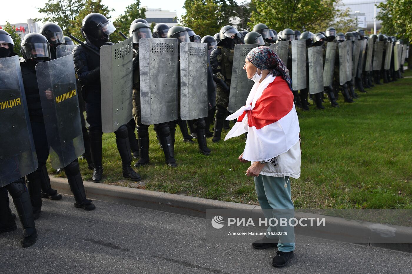 Несанкционированная акция оппозиции в Минске