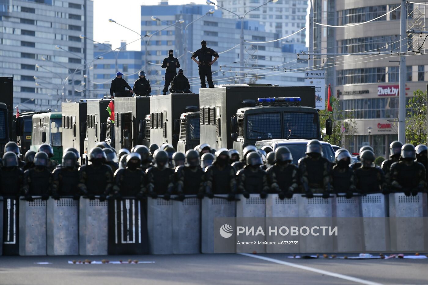 Несанкционированная акция оппозиции в Минске