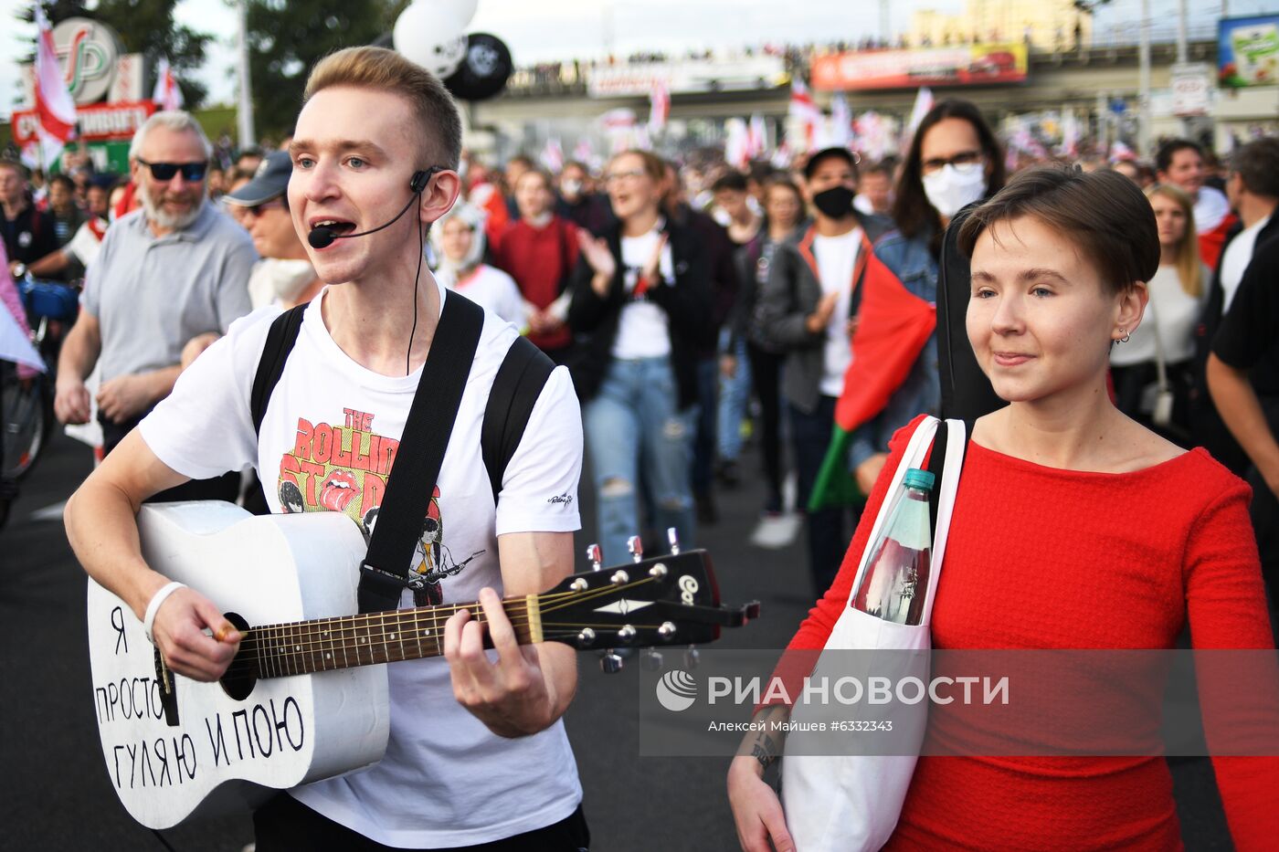 Несанкционированная акция оппозиции в Минске