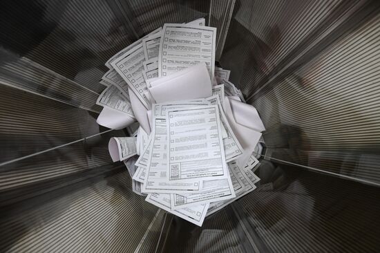 Подсчет голосов на выборах в единый день голосования 