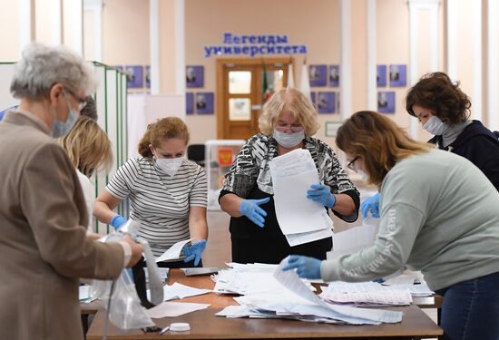 Подсчет голосов на выборах в единый день голосования 