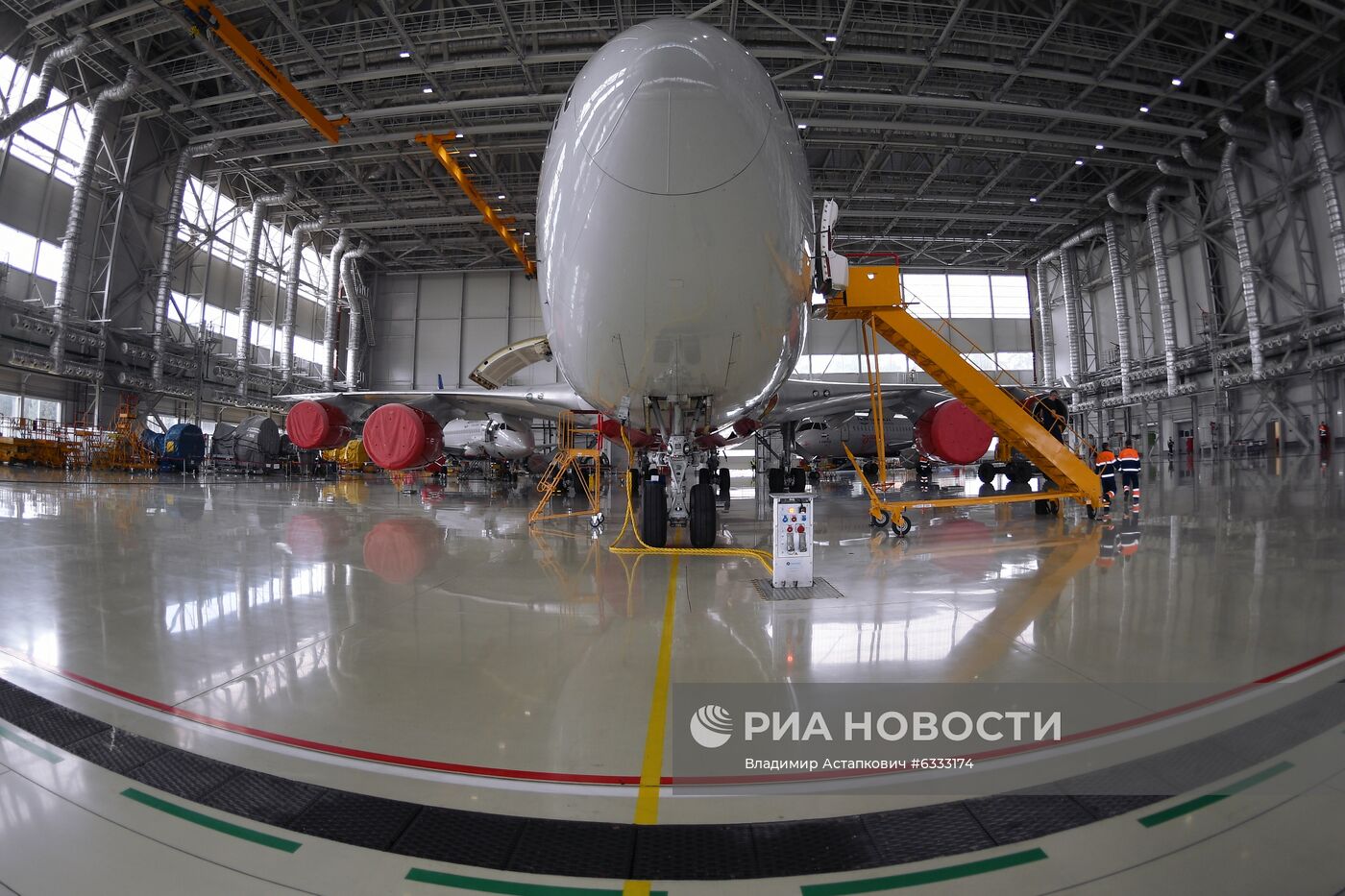 Презентация нового ангарного комплекса для техобслуживания самолетов "Аэрофлота" в Шереметьево