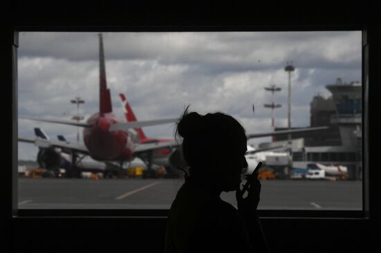 Презентация нового ангарного комплекса для техобслуживания самолетов "Аэрофлота" в Шереметьево 