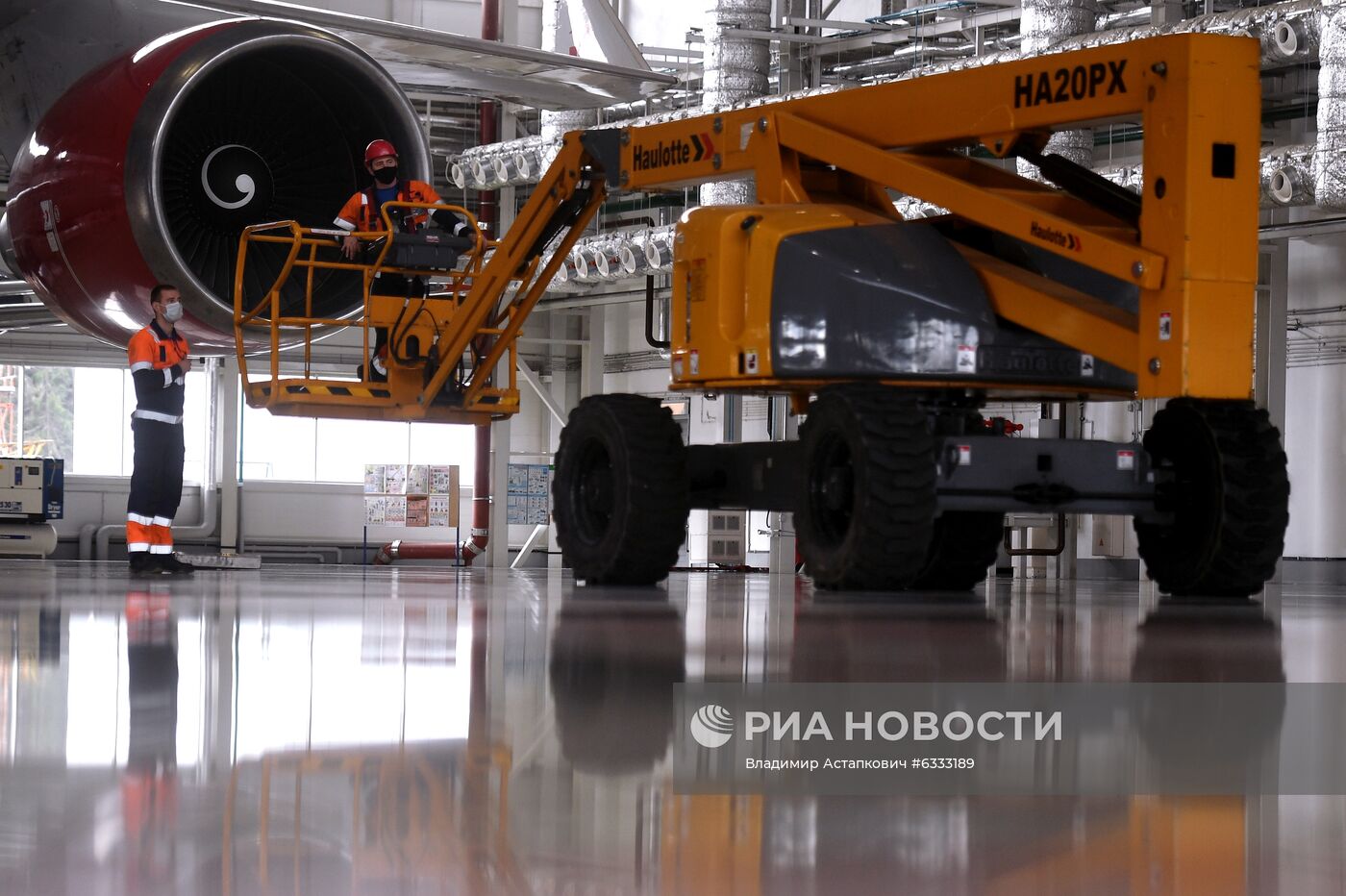 Презентация нового ангарного комплекса для техобслуживания самолетов "Аэрофлота" в Шереметьево