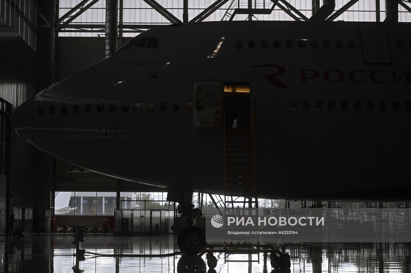 Презентация нового ангарного комплекса для техобслуживания самолетов "Аэрофлота" в Шереметьево