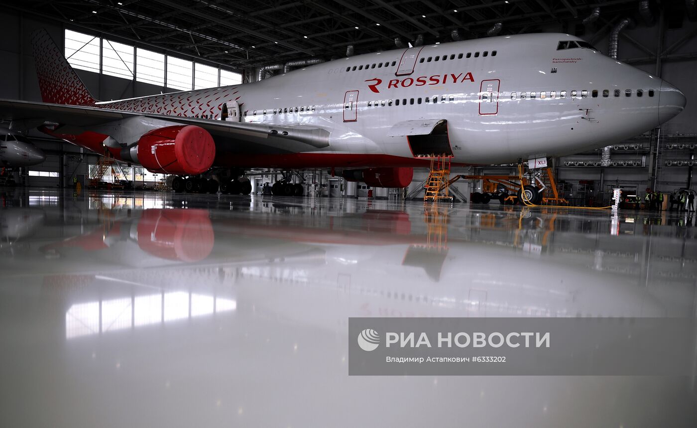 Презентация нового ангарного комплекса для техобслуживания самолетов "Аэрофлота" в Шереметьево