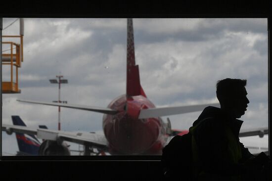 Презентация нового ангарного комплекса для техобслуживания самолетов "Аэрофлота" в Шереметьево 