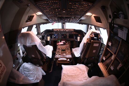 Презентация нового ангарного комплекса для техобслуживания самолетов "Аэрофлота" в Шереметьево 