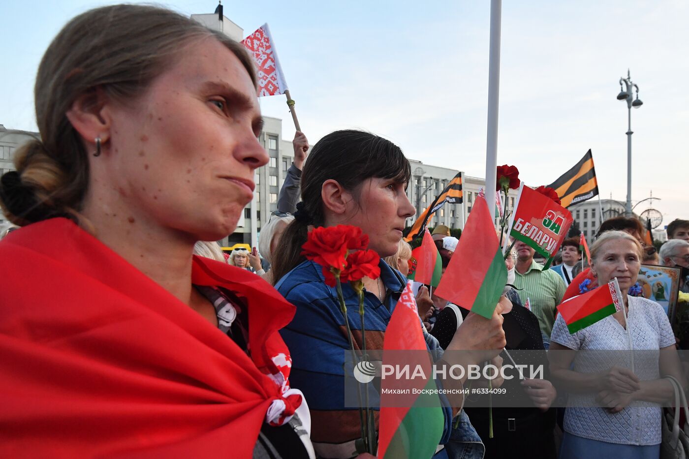 Акция в поддержку действующей власти в Минске