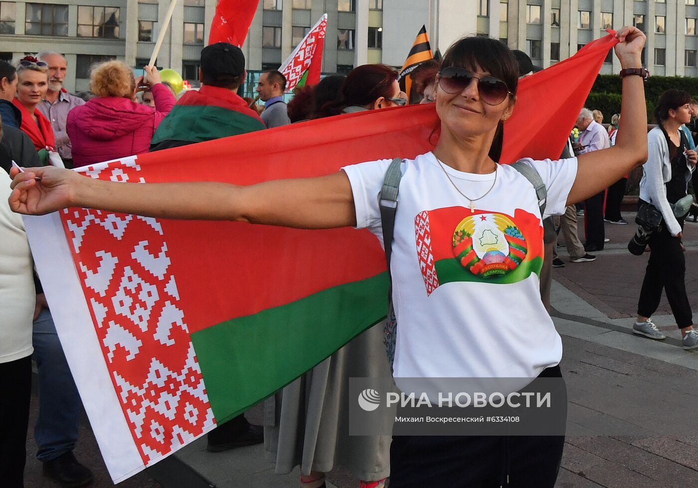 Акция в поддержку действующей власти в Минске