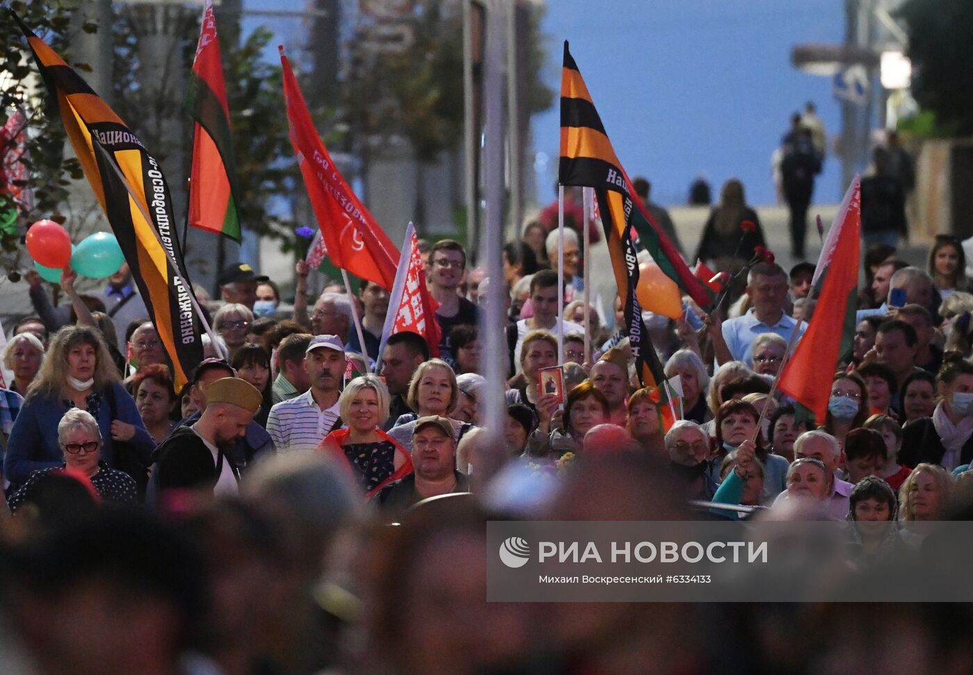 Акция в поддержку действующей власти в Минске