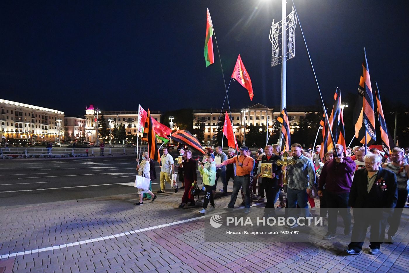 Акция в поддержку действующей власти в Минске